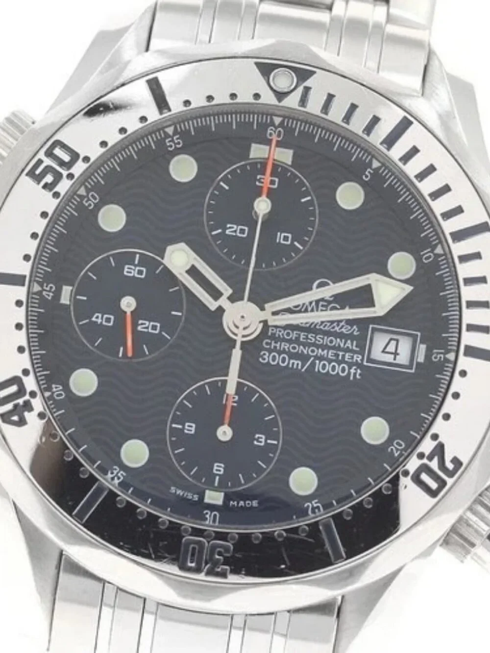 OMEGA Seamaster300 2598.80 Chronograph Date Navy Dial Automatic Men's_957761
